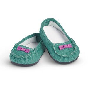 American Girl Truly Me Teal Moccasins